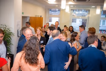 Guests being shown around the refurbished centre