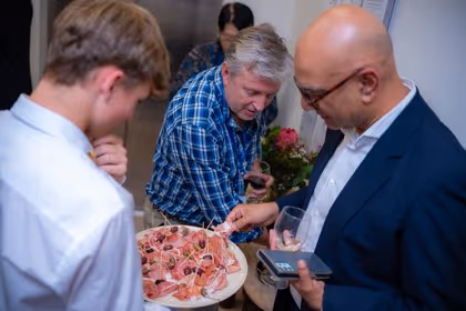 Refreshments at the relaunch