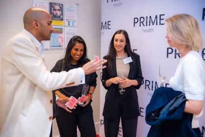 Prime Health gift bags for guests