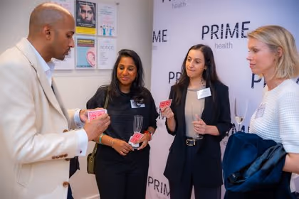 Prime Health gift bags for guests