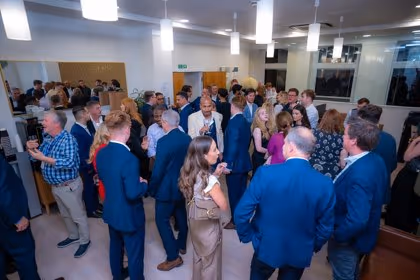 The centre full of guests on the night